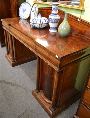 Lot 1232 - A mid 19th century mahogany pedestal sideboard