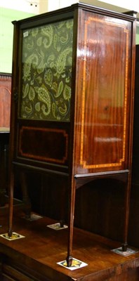 Lot 1245 - An Edwardian inlaid mahogany music cabinet