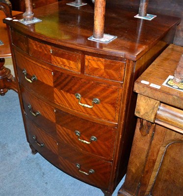 Lot 1250 - A George III inlaid three height chest