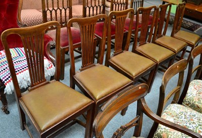 Lot 1305 - A set of six dining chairs