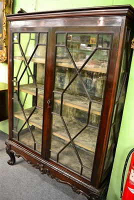 Lot 1367 - A 19th century astragal glazed mahogany display cabinet