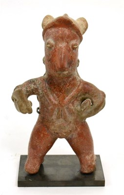 Lot 15 - Colima pottery figure, or shaman, archaic style, circa 200 BCE-200 AD, modelled in the round,...