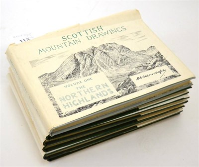 Lot 113 - Wainwright (Alfred) Scottish Mountain Drawings, Kendal, 1974-1979, the complete set of six...