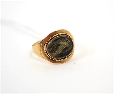 Lot 156 - A mourning ring, finger size O