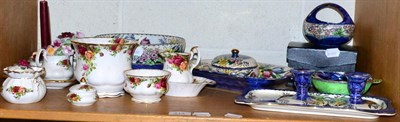 Lot 213 - A group of Maling ware, Royal Albert Old Country Roses etc