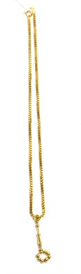 Lot 268 - A 9ct gold lace bobbin pendant on a 9ct gold box chain