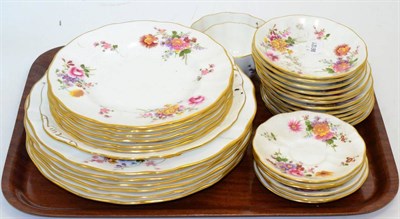 Lot 309 - Royal Crown Derby 'Derby Posies' wares (two trays)
