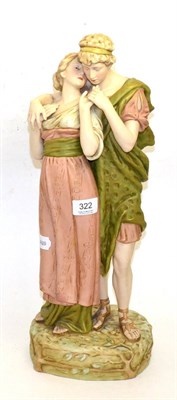 Lot 322 - Royal Dux figure of lovers