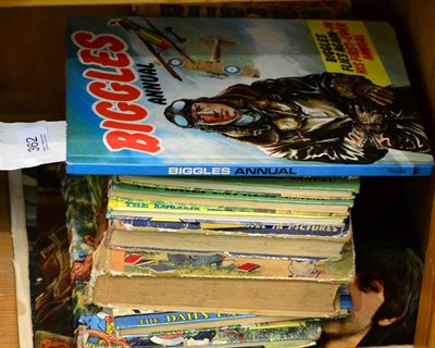 Lot 362 - Twelve childrens' and comic annuals, including six Rupert,1968 and 1972 (two copies) to 1975, Daily