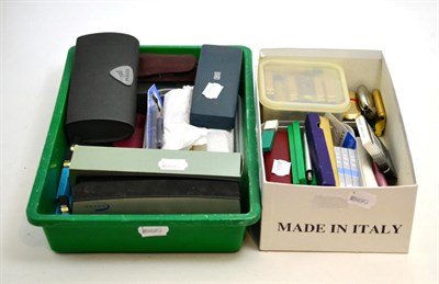Lot 363 - A collection of assorted pens and accessories (in two boxes)
