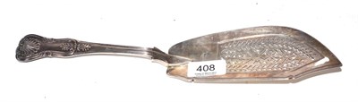 Lot 408 - A William IV silver fish slice by William Ely, London 1831