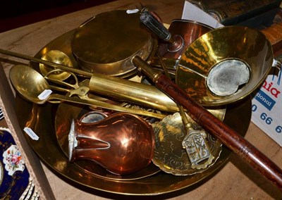 Lot 426 - A collection of copper and brasswares etc (qty)