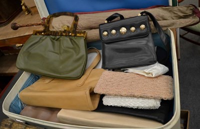 Lot 428 - Assorted modern handbags, including a cream Waldybag, Jane Shilton bags, modern bead bags, silk...