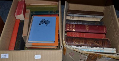 Lot 462 - A collection of books on country and traditional sports: horses and horsmanship; foxhunting...