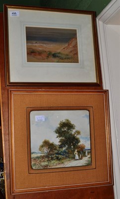 Lot 498 - Edward Hargett (19th century) ";Hoylake"; initialed and dated (18)56 watercolour heightened...