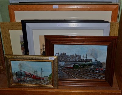 Lot 507 - Astell, Royal Scot Class No A6147 The Northamptonshire Regiment, oil on board, Duchess Pacific...