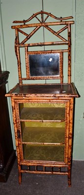 Lot 534 - Victorian bamboo display cabinet in Aesthetic taste