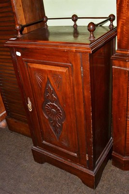 Lot 540 - Carved mahogany cupboard