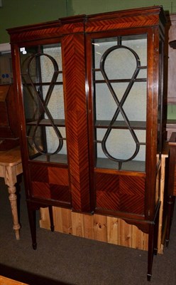 Lot 553 - A mahogany glazed display cabinet