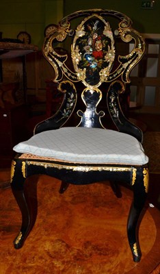 Lot 620 - Papier mache chair