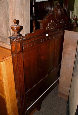 Lot 640 - Carved oak double bedstead