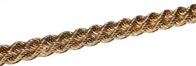 Lot 70 - A 9ct gold rope twist necklace