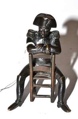 Lot 127 - A bronzed figure of the Napoleon