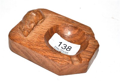 Lot 138 - A Robert ";Mouseman"; Thompson oak ashtray