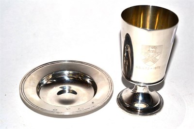 Lot 139 - A silver communion set