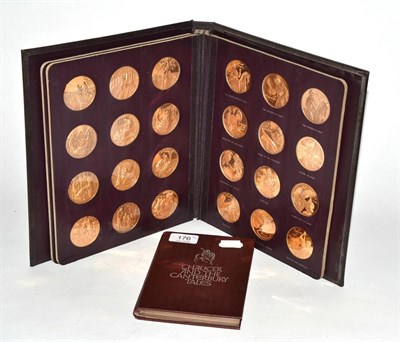 Lot 176 - A John Pinches, thirty six piece first edition proof set of coins for Chaucer and the...