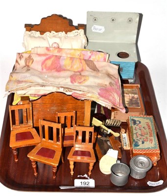 Lot 192 - Collection of dolls furniture