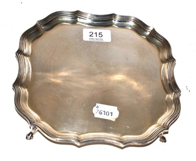 Lot 215 - Silver salver