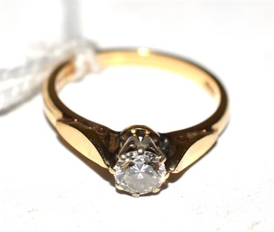 Lot 263 - A 9ct gold diamond solitaire ring, estimated diamond weight 0.45 carat approximately