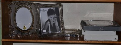 Lot 355 - A pair of Waterford crystal photograph frames together with a pair of Waltherglas easel backed...