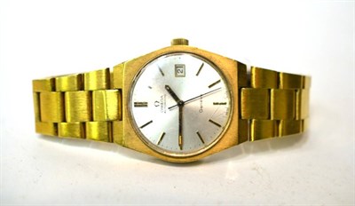 Lot 388 - Omega gold plated gentleman's wristwatch