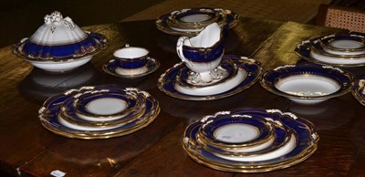 Lot 495 - Spode Lancaster cobalt pattern part dinner service