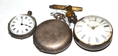 Lot 528 - A pair cased watch (a.f.) and two other pocket watches