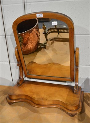 Lot 1027 - A Victorian mahogany toilet mirror