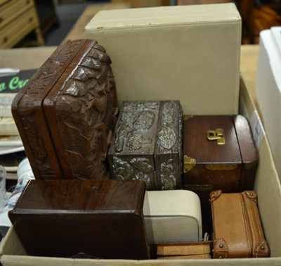 Lot 1050 - An Indian box and other assorted boxes