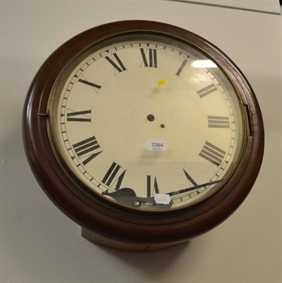 Lot 1084 - A single fusee wall clock (separate movement)