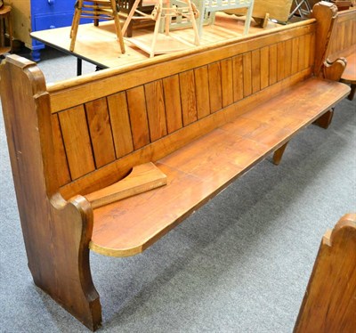 Lot 1115 - Pitch pine pew