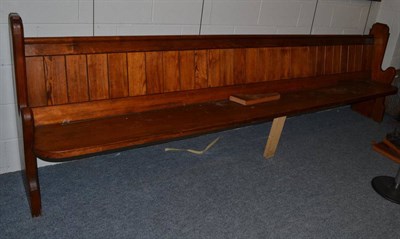 Lot 1120 - Pitch pine pew