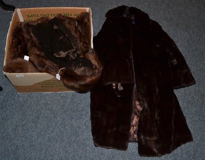 Lot 1132 - Four fur jackets and a fur stole