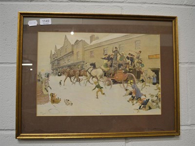 Lot 1149 - A framed coloured print after Cecil Aldin