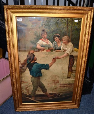 Lot 1159 - A print in a period gilt frame