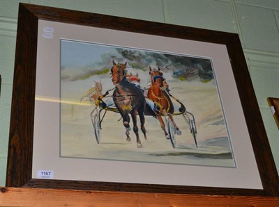 Lot 1167 - A watercolour of harness trapping