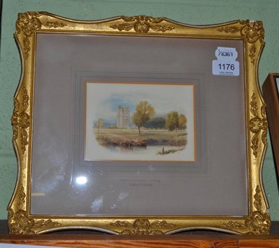 Lot 1176 - Attributed to Miles Birket Foster, Cambuskenneth Abbey, watercolour, framed