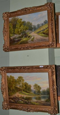 Lot 1183 - George Alexander (BRITISH, 1832-1913), Bogden Beck and On The Ryburn, a pair of landscape oils...