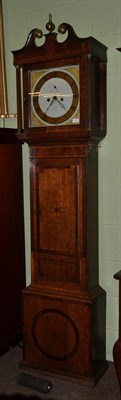 Lot 1227 - An oak thirty hour longcase clock