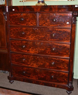 Lot 1228 - A Victorian mahogany Scotch chest